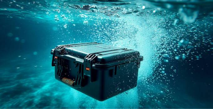 Valise HUSK étanche immergée sous l’eau avec protection renforcée