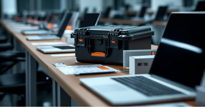 HUSK mallette de protection pour matériel informatique dans un environnement de bureau