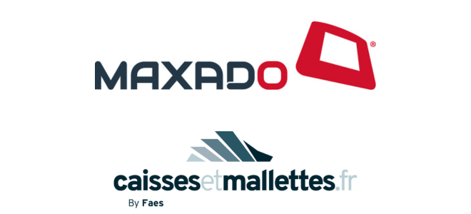 Logos Maxado et caissesetmallettes.fr