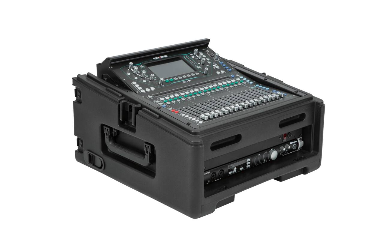 SKB - Rack Compact - 10U Rack Supérieur & 2U Rack Frontal - avec Roulettes