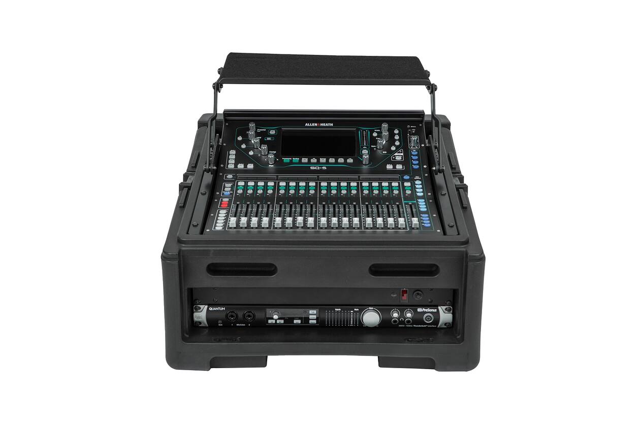 SKB - Rack Compact - 10U Rack Supérieur & 2U Rack Frontal - avec Roulettes
