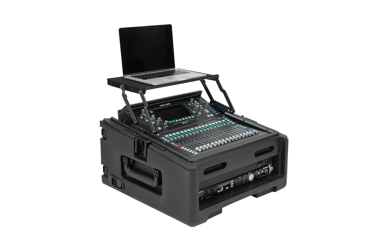 SKB - Rack Compact - 10U Rack Supérieur & 2U Rack Frontal - avec Roulettes