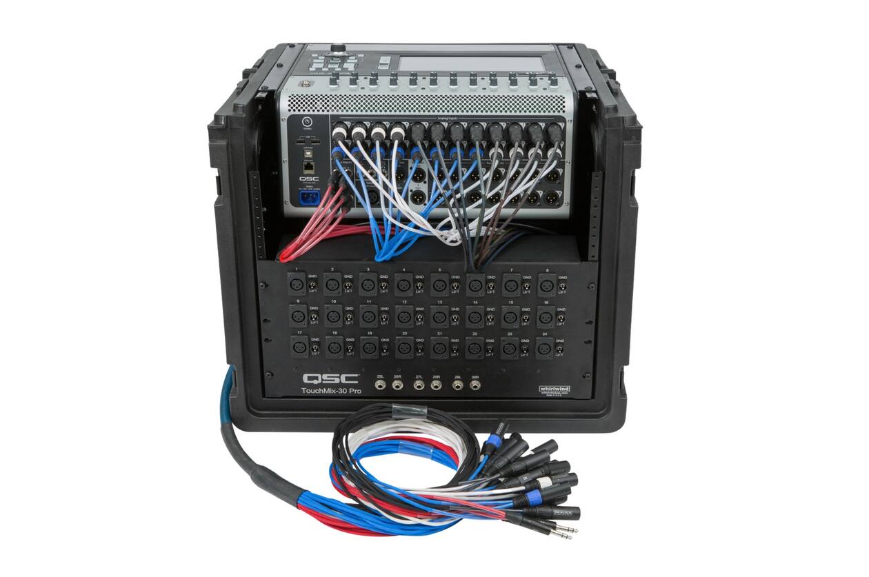 SKB - Rack Compact - 10U Rack Supérieur & 6U Rack Frontal - avec Roulettes