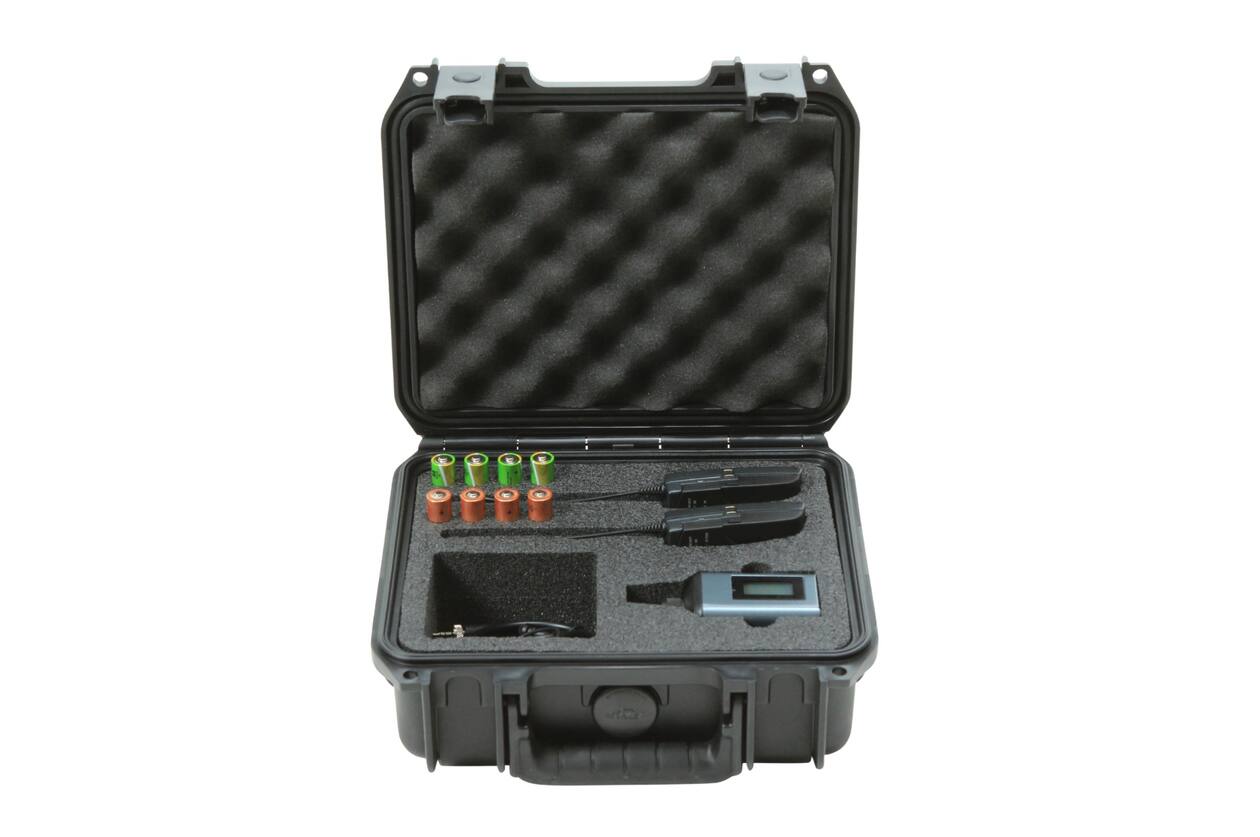 SKB - iSeries 0907-4 - Valise Étanche - Noire - Compartiment Microphone Sennheiser SW