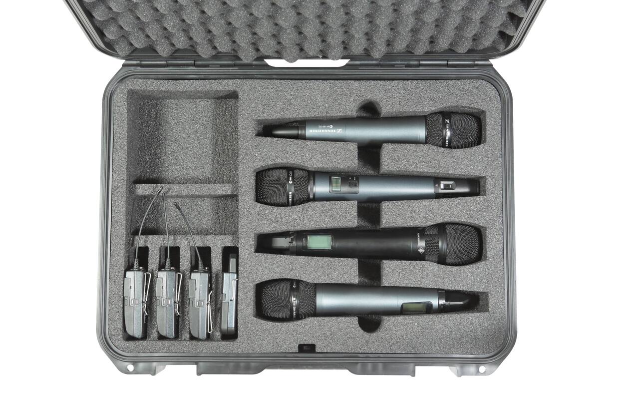 SKB - iSeries 1813-5 - Valise Étanche - Noire - Compartiment pour Quatre Microphones Sans Fil