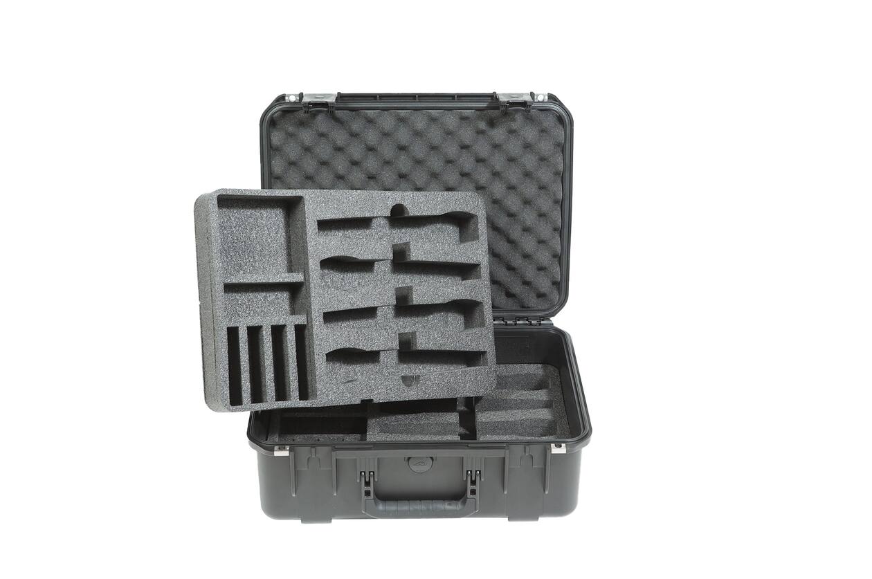 SKB - iSeries 3i-1813-7 - Valise étanche - Noir - Compartiment huit microphones sans fil
