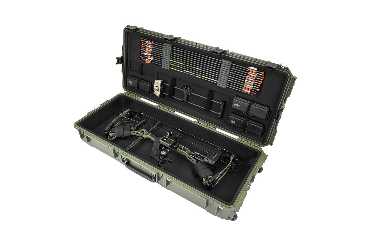 SKB - iSeries 3i-4217-7 - Valise étanche - Compartiment pour arc Mathews® Deluxe Large Parallel Limb - Vert