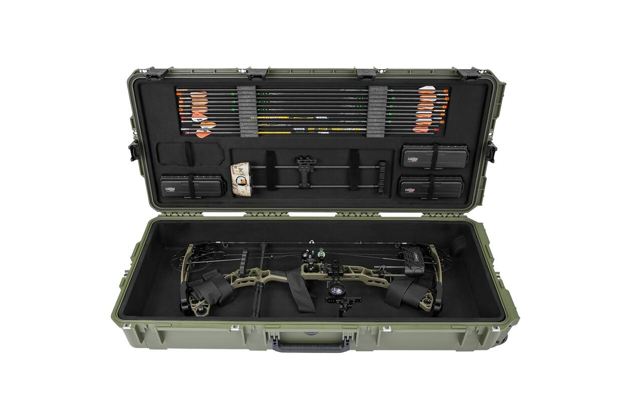 SKB - iSeries 3i-4217-7 - Valise étanche - Compartiment pour arc Mathews® Deluxe Large Parallel Limb - Vert