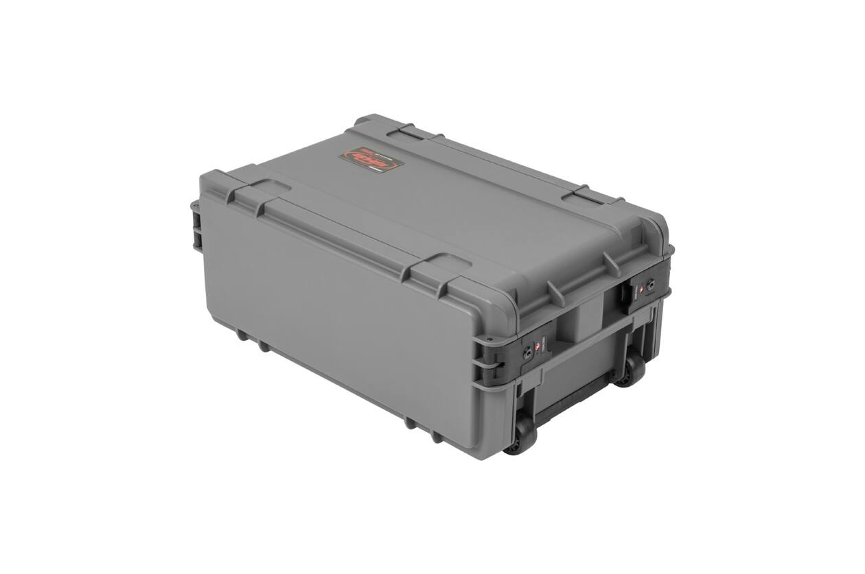 SKB - Rack moulé par injection 4U gris foncé - 11 pouces de profondeur - avec roulettes et poignée