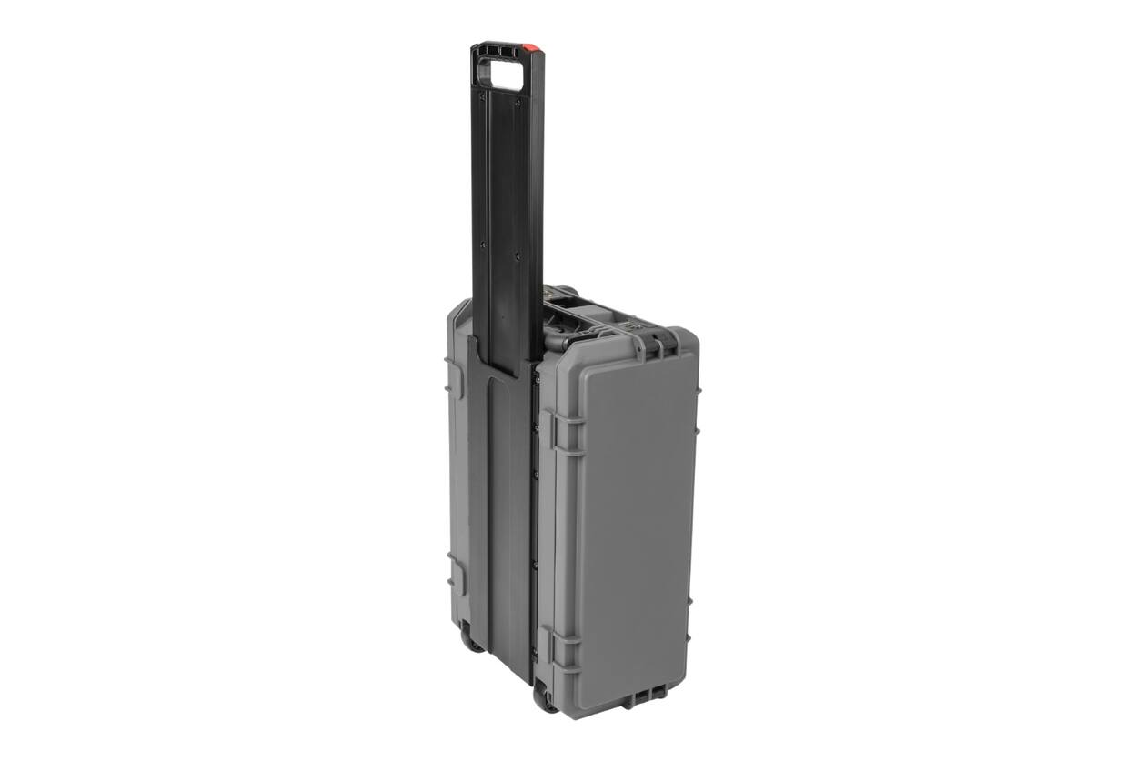 SKB - Rack moulé par injection 4U gris foncé - 11 pouces de profondeur - avec roulettes et poignée