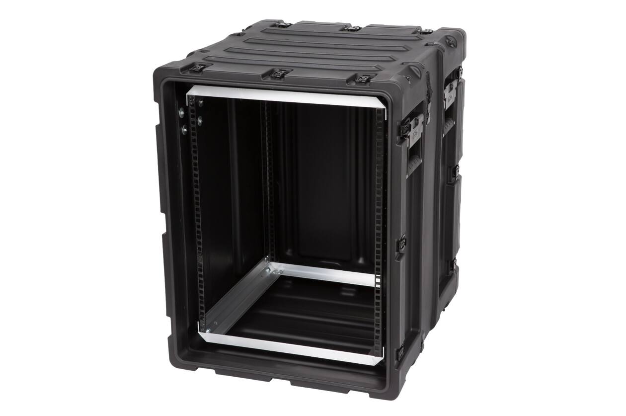 SKB - 3RS Series - Rack Anti-Choc Non-Amovible 14U - Noir - 20 pouces de profondeur