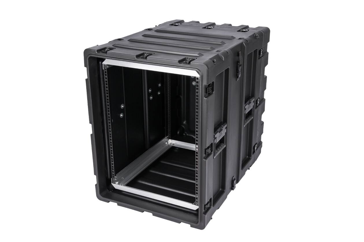 SKB - 3RS Series - Rack Anti-Choc Non-Amovible 14U - Noir - 24 pouces de profondeur