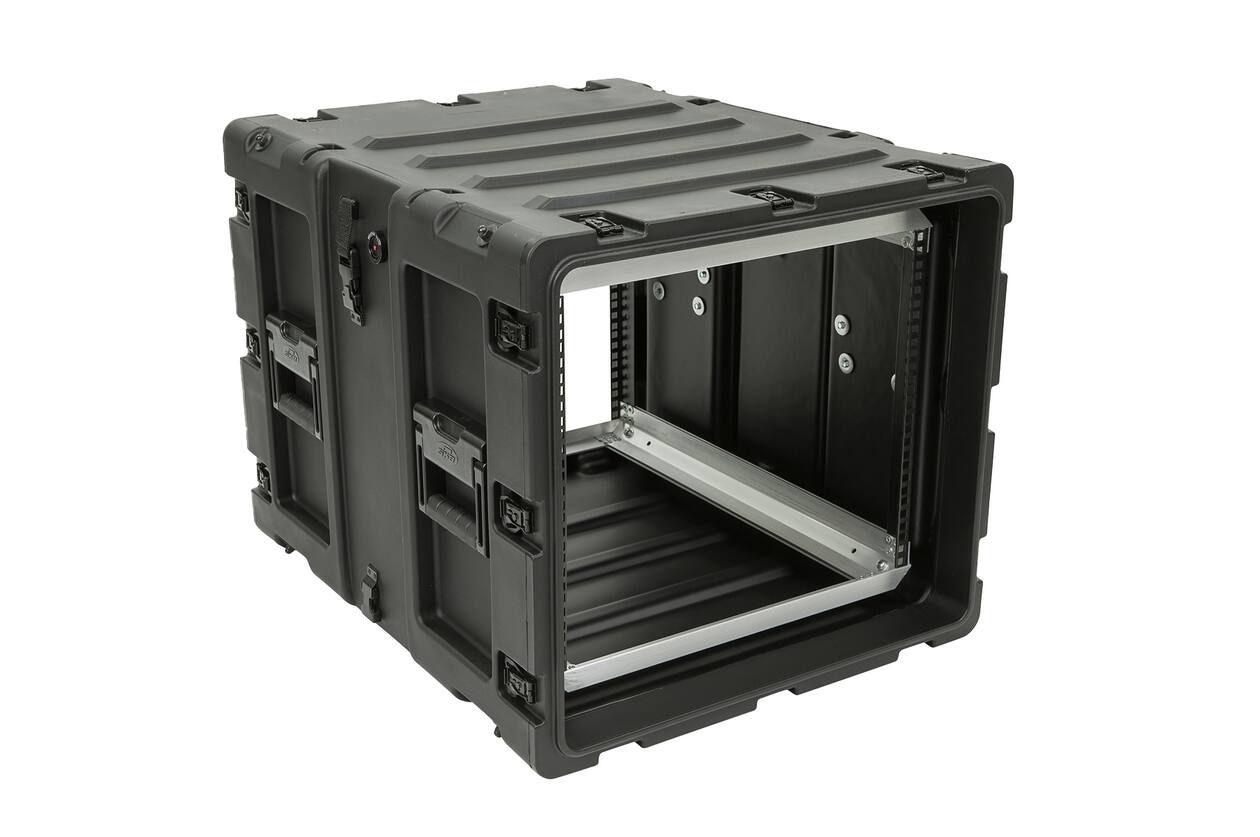 SKB - 3RS Series - Rack Anti-Choc Non-Amovible 9U - Noir - 24 pouces de profondeur