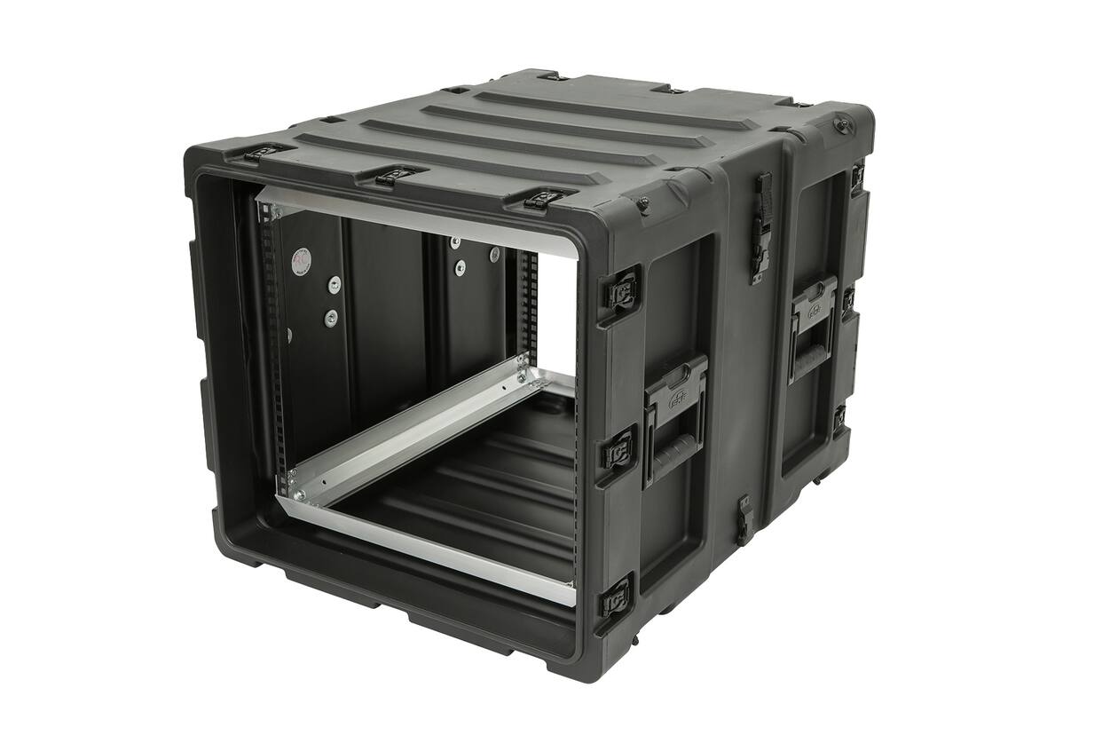 SKB - 3RS Series - Rack Anti-Choc Non-Amovible 9U - Noir - 24 pouces de profondeur