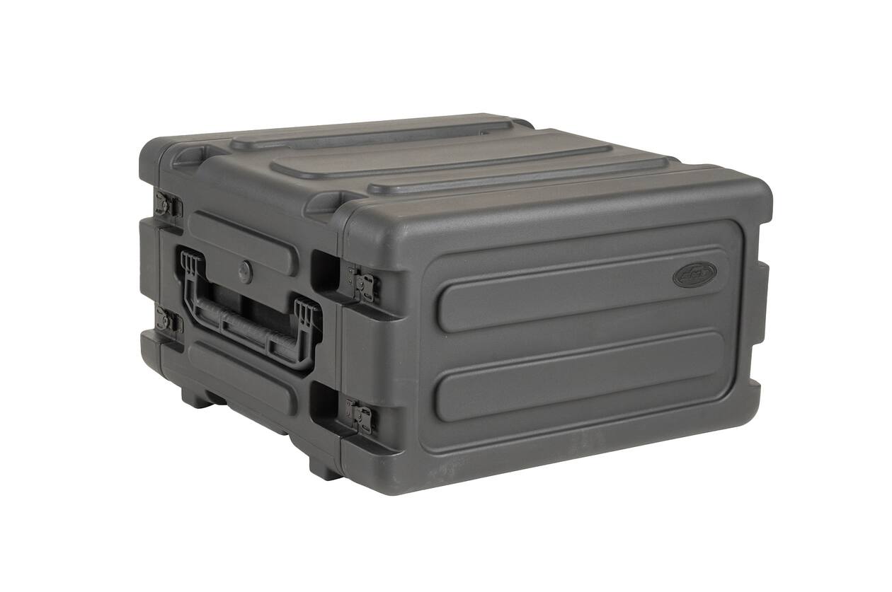 SKB - rSeries Shock Rack - Rack Anti-Choc 4U à Roulettes - Noir - 20 pouces de profondeur - avec Roulettes