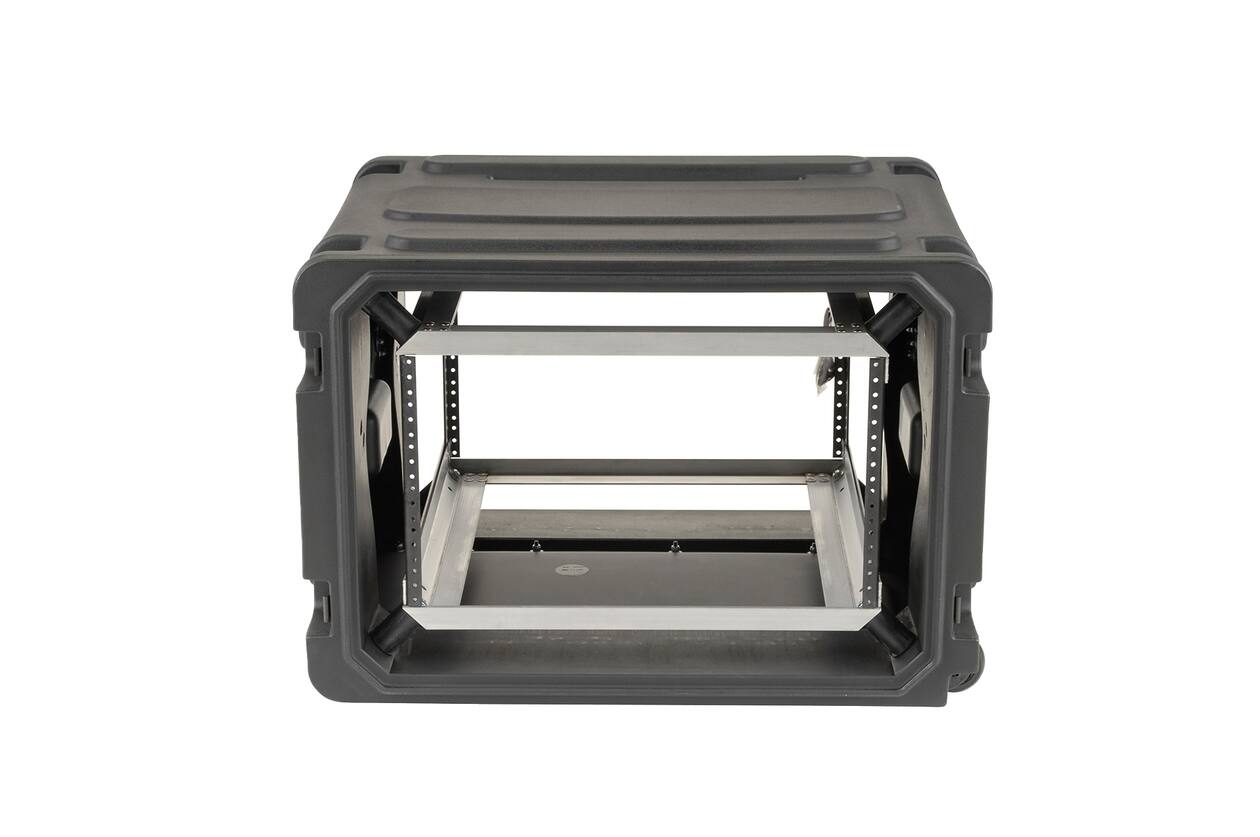 SKB - rSeries - Rack Anti-Choc 6U à Roulettes - Noir - 20 pouces de profondeur - avec Roulettes