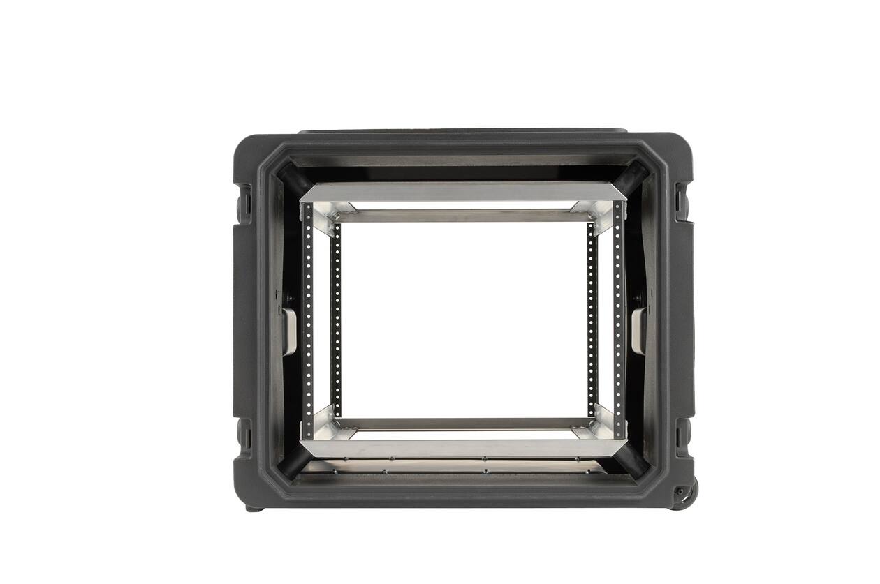 SKB - rSeries - Rack Anti-Choc 8U à Roulettes - Noir - 20 pouces de profondeur - avec Roulettes