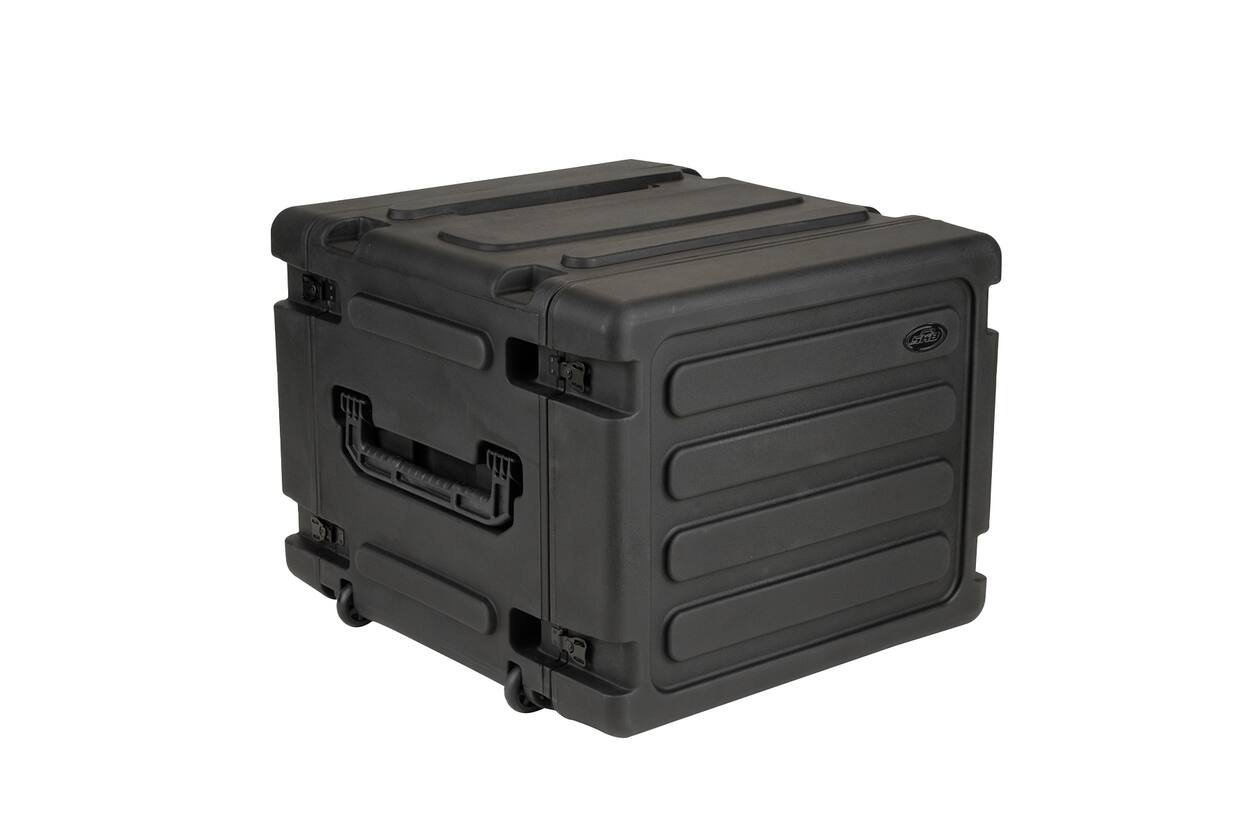 SKB - rSeries - Rack Anti-Choc 8U à Roulettes - Noir - 20 pouces de profondeur - avec Roulettes