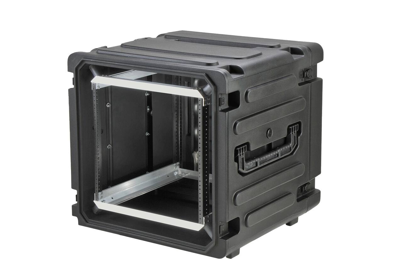 SKB - rSeries - Rack Anti-Choc 12U à Roulettes - Noir - 20 pouces de profondeur - avec Roulettes