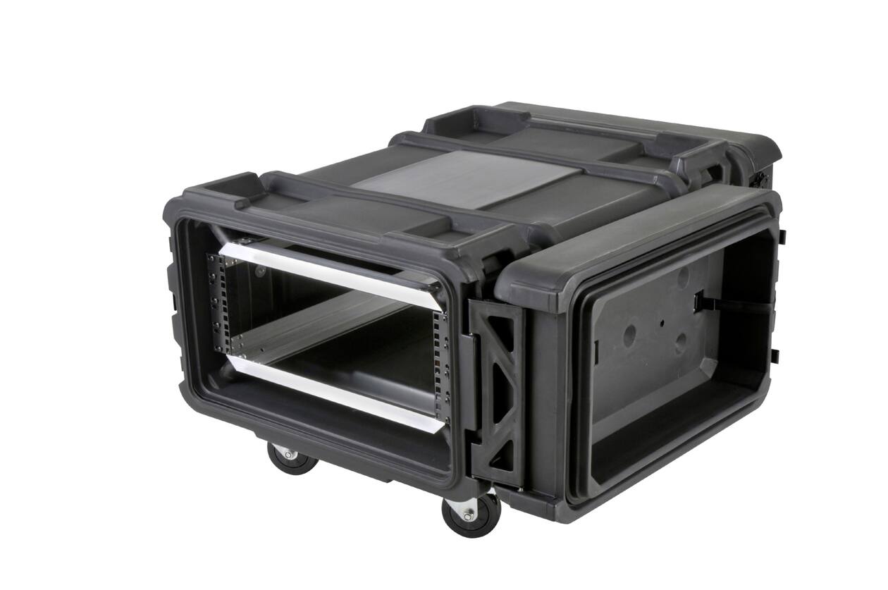 SKB - rSeries - Rack Anti-Choc 4U - Noir - 28 pouces de profondeur - avec Roulettes
