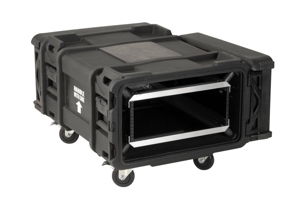 SKB - rSeries - Rack Anti-Choc 4U - Noir - 30 pouces de profondeur - avec Roulettes