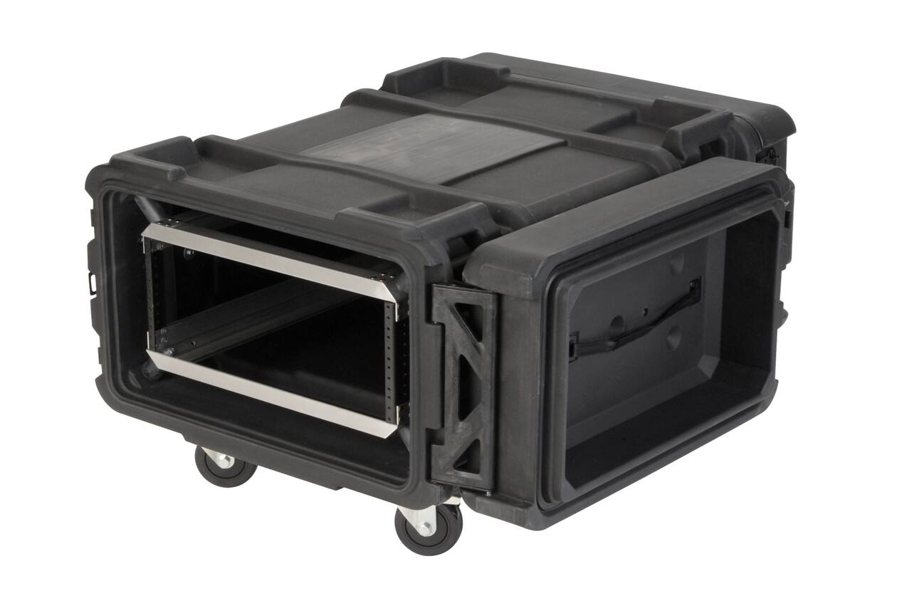SKB - rSeries - Rack Anti-Choc 4U - Noir - 30 pouces de profondeur - avec Roulettes