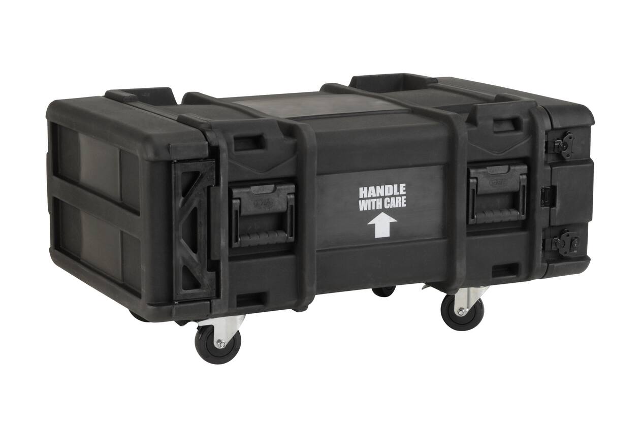 SKB - rSeries - Rack Anti-Choc 4U - Noir - 30 pouces de profondeur - avec Roulettes