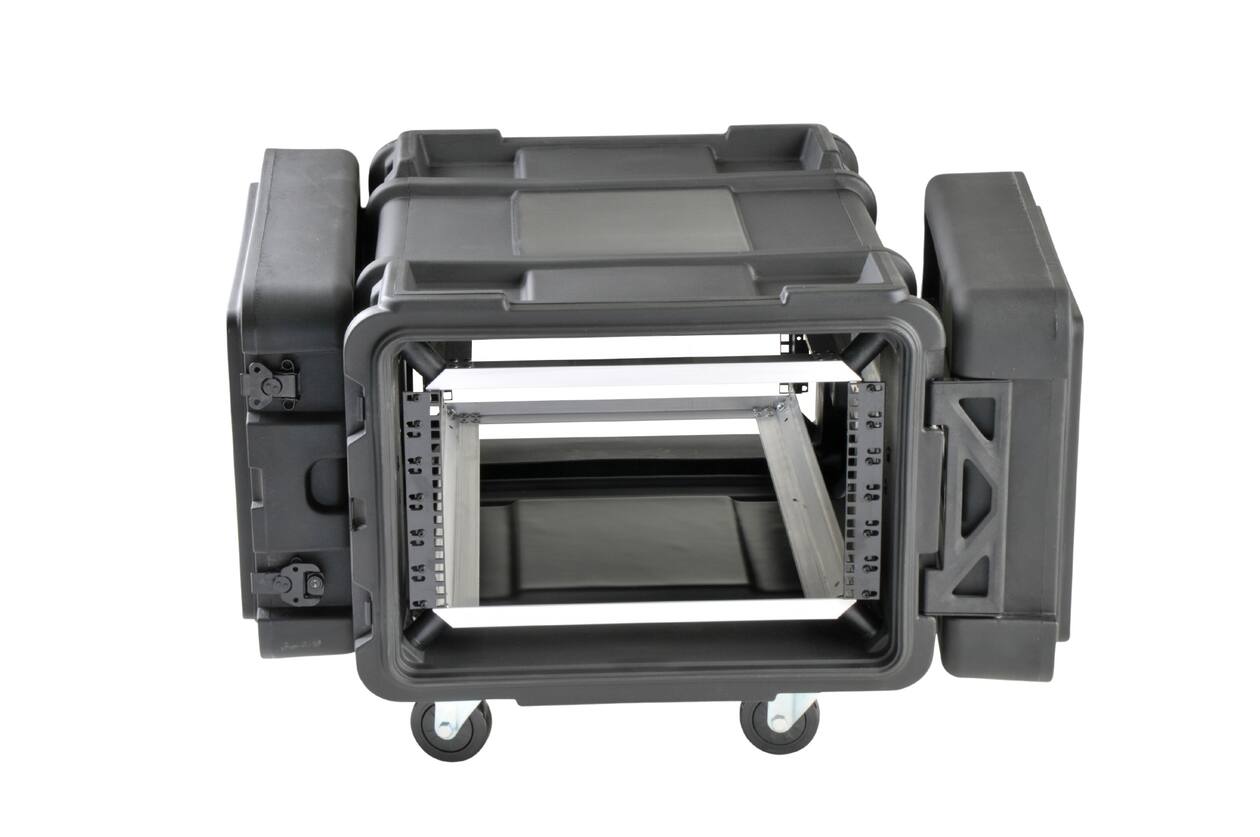 SKB - rSeries - Rack Anti-Choc 6U - Noir - 28 pouces de profondeur - avec Roulettes