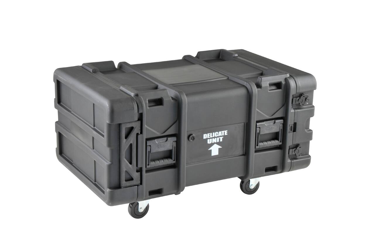 SKB - rSeries - Rack Anti-Choc 6U - Noir - 28 pouces de profondeur - avec Roulettes