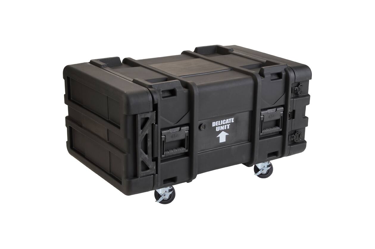 SKB - rSeries - Rack Anti-Choc 6U - Noir - 30 pouces de profondeur - avec Roulettes