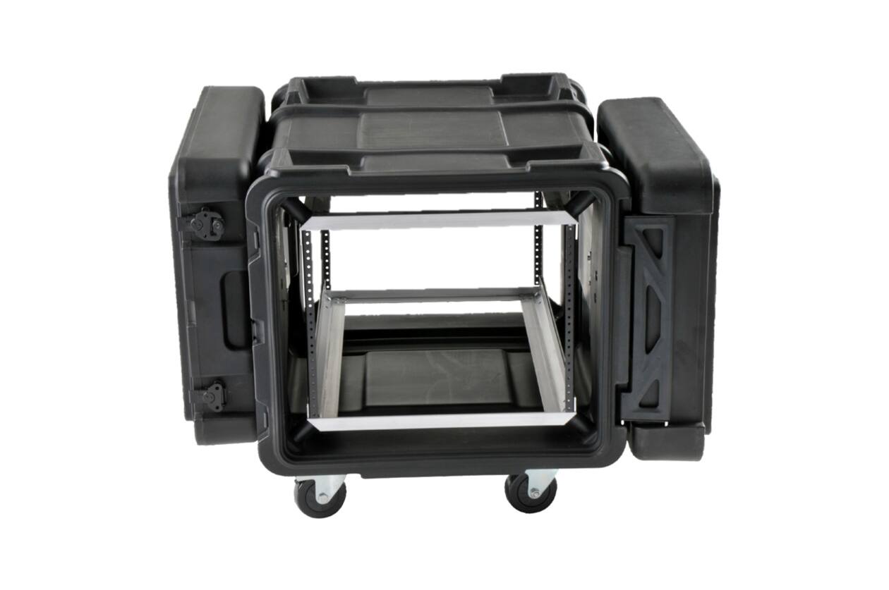 SKB - rSeries - Rack Anti-Choc 8U - Noir - 30 pouces de profondeur - avec Roulettes