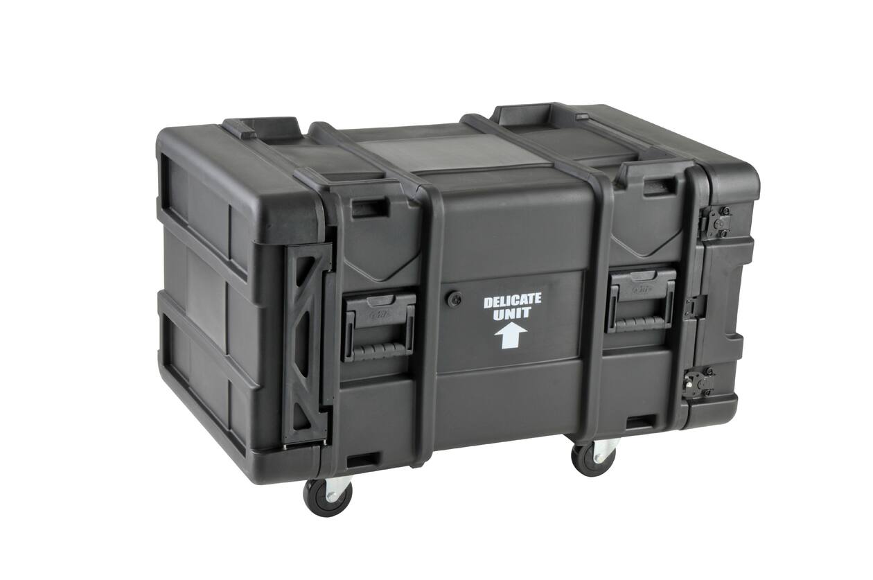 SKB - rSeries - Rack Anti-Choc 8U - Noir - 30 pouces de profondeur - avec Roulettes