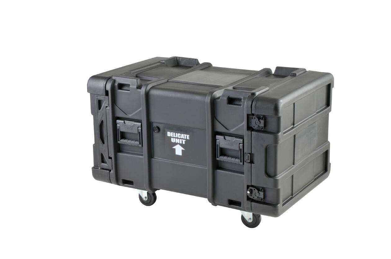 SKB - rSeries - Rack Anti-Choc 8U - Noir - 30 pouces de profondeur - avec Roulettes
