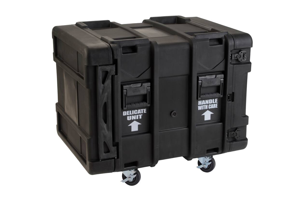 SKB - rSeries - Rack Anti-Choc 10U - Noir - 24 pouces de profondeur - avec Roulettes