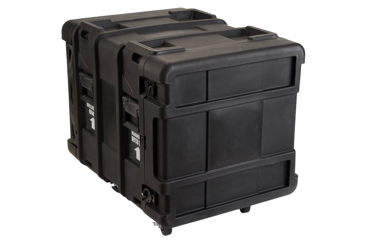 SKB - rSeries - Rack Anti-Choc 10U - Noir - 24 pouces de profondeur - avec Roulettes
