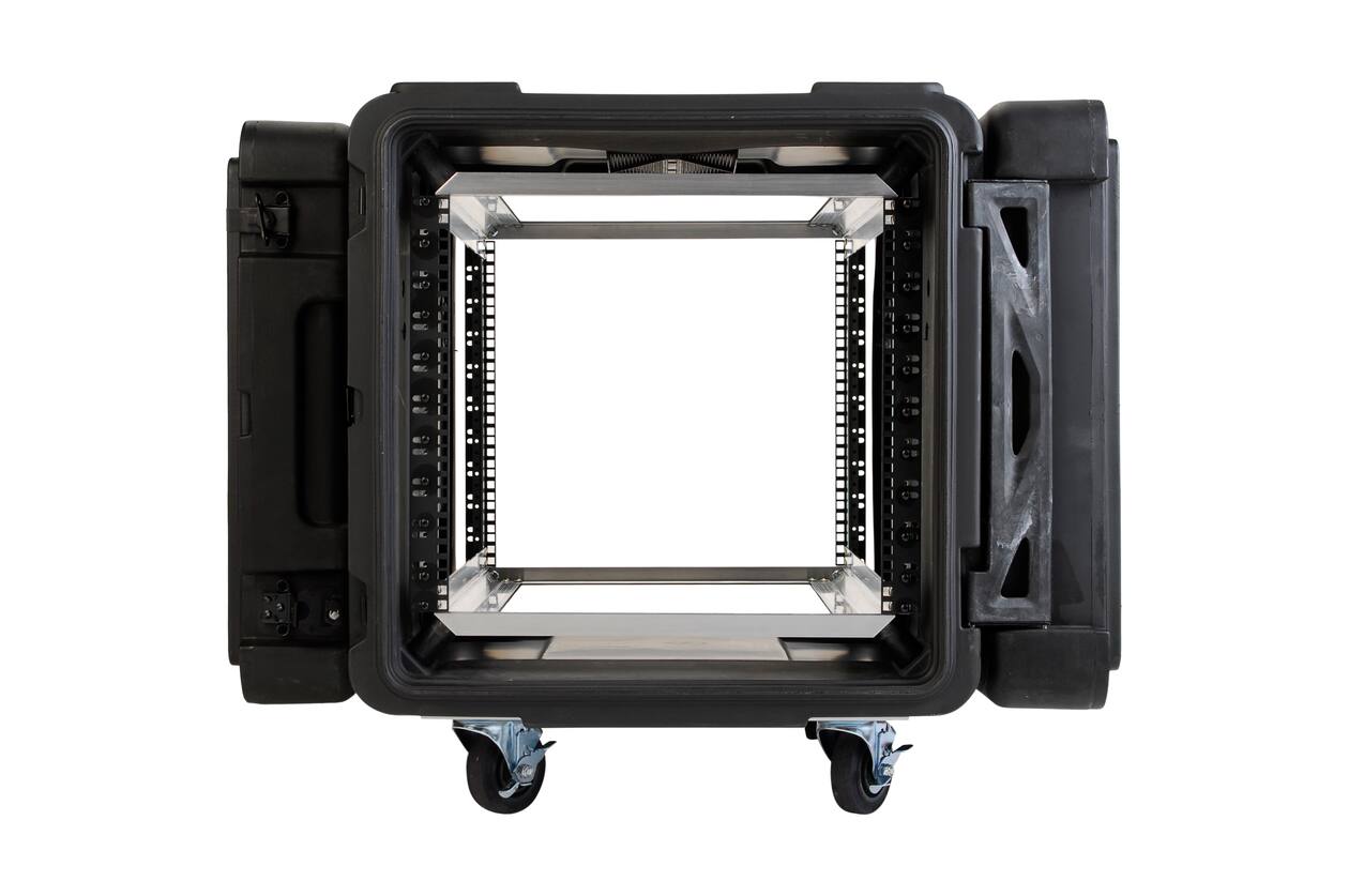 SKB - rSeries - Rack Anti-Choc 10U - Noir - 28 pouces de profondeur - avec Roulettes