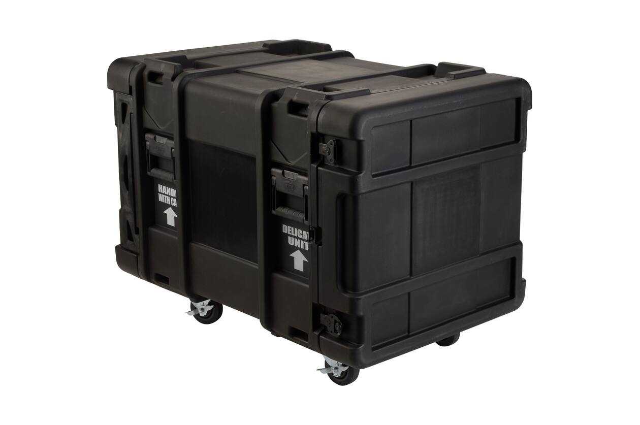 SKB - rSeries - Rack Anti-Choc 10U - Noir - 28 pouces de profondeur - avec Roulettes