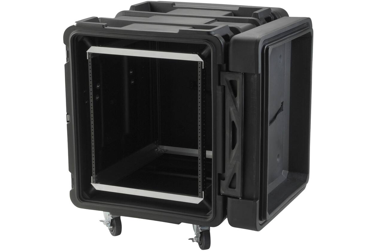SKB - rSeries - Rack Anti-Choc 12U - Noir - 24 pouces de profondeur - avec Roulettes
