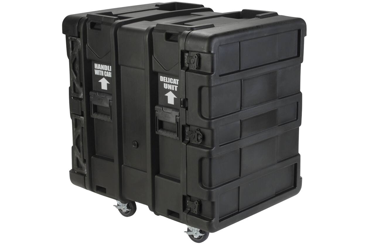 SKB - rSeries - Rack Anti-Choc 14U - Noir - 24 pouces de profondeur - avec Roulettes