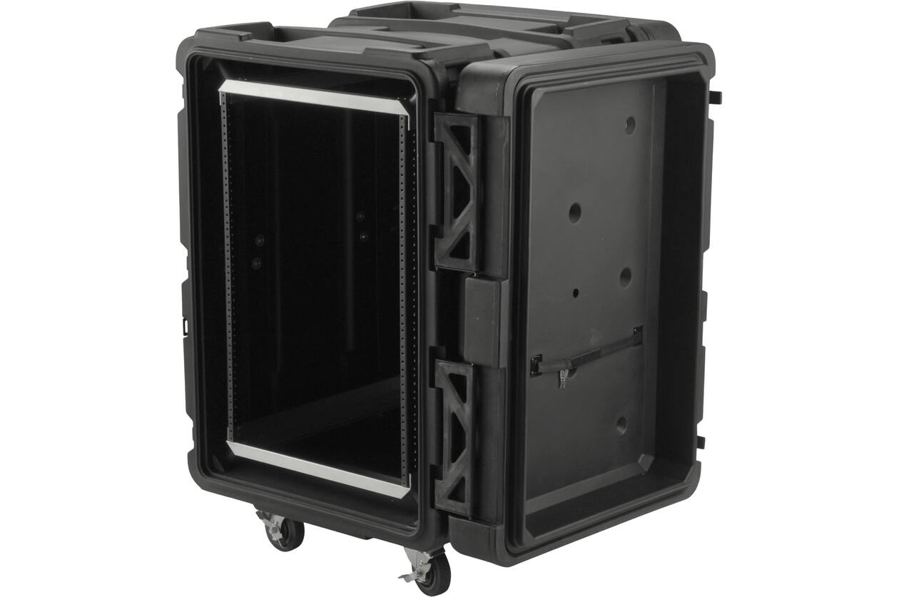 SKB - rSeries - Rack Anti-Choc 16U - Noir - 24 pouces de profondeur - avec Roulettes