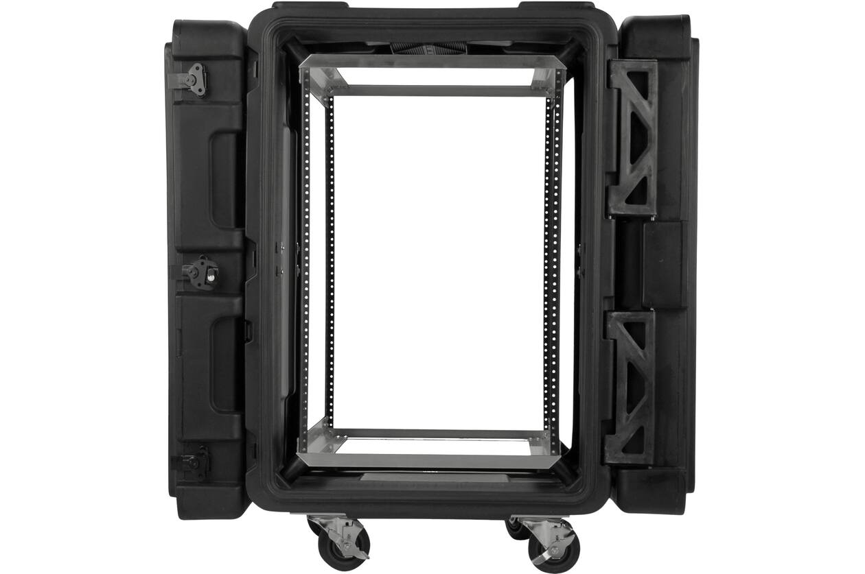 SKB - rSeries - Rack Anti-Choc 16U - Noir - 24 pouces de profondeur - avec Roulettes
