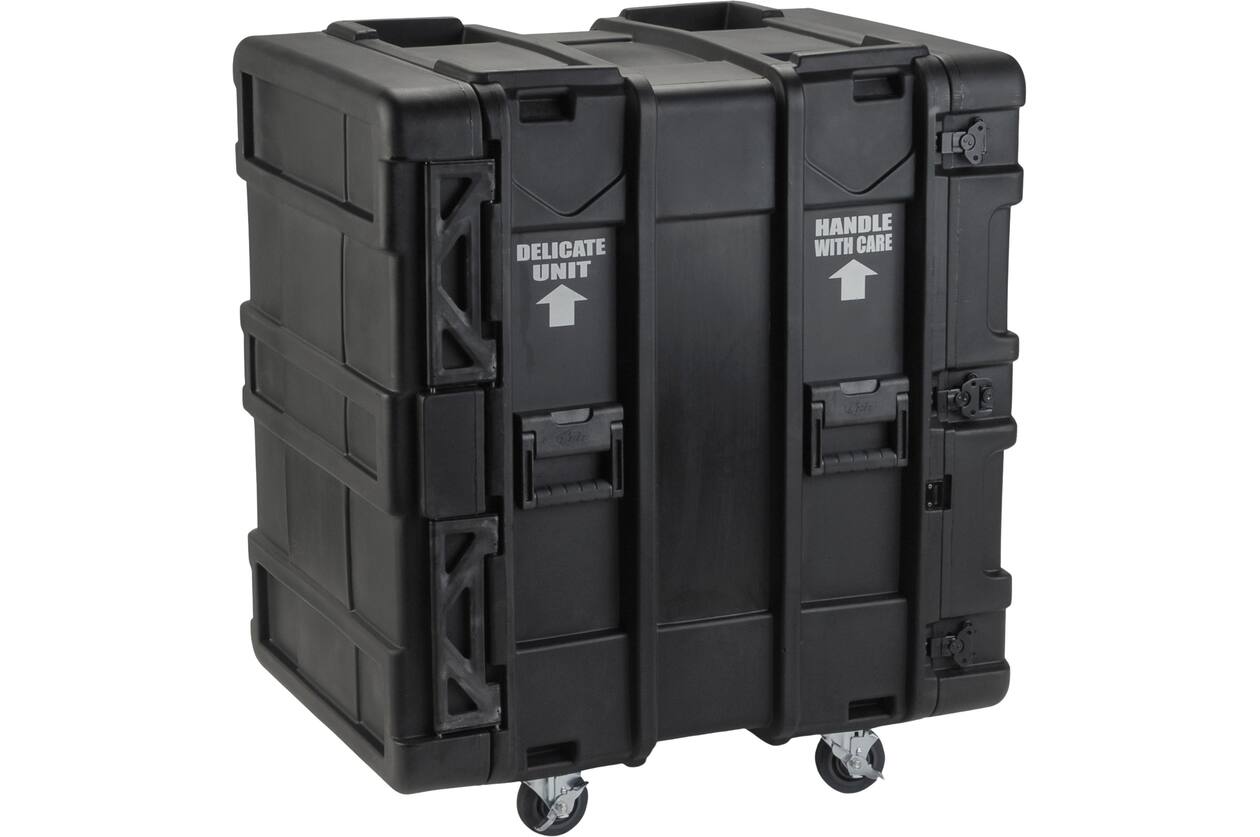 SKB - rSeries - Rack Anti-Choc 16U - Noir - 24 pouces de profondeur - avec Roulettes
