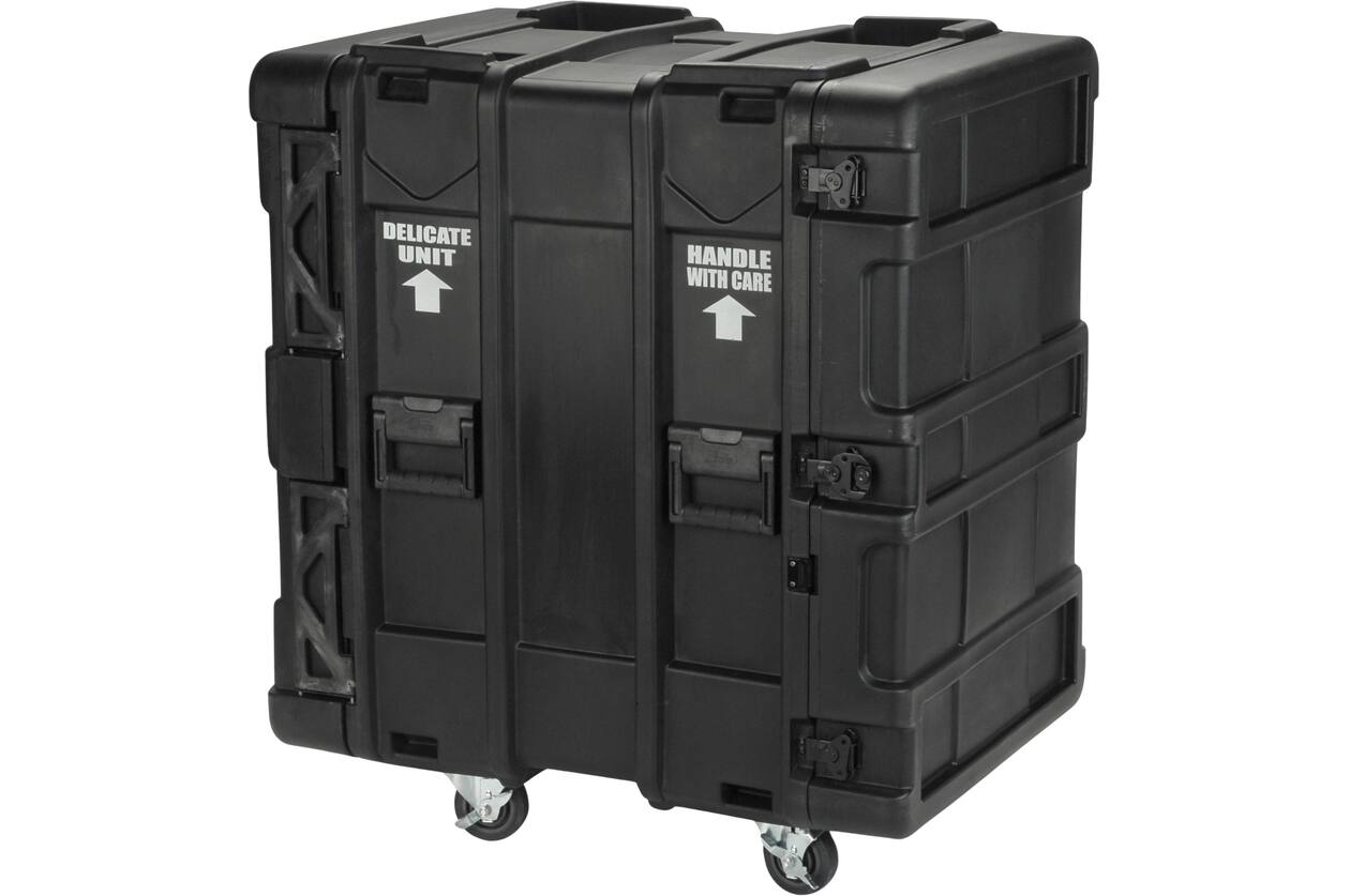 SKB - rSeries - Rack Anti-Choc 16U - Noir - 24 pouces de profondeur - avec Roulettes