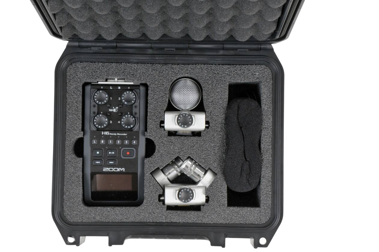 SKB - iSeries 0907-4 - Valise Étanche - Noire - Compartiment Zoom H6 Recorder