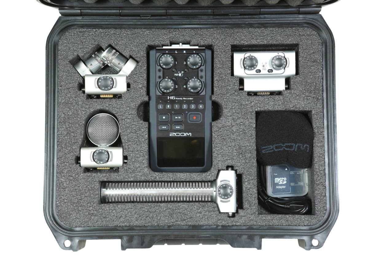 SKB - iSeries 1209-4 - Valise Étanche - Compartiment Kit Enregistreur Zoom H6 Broadcast