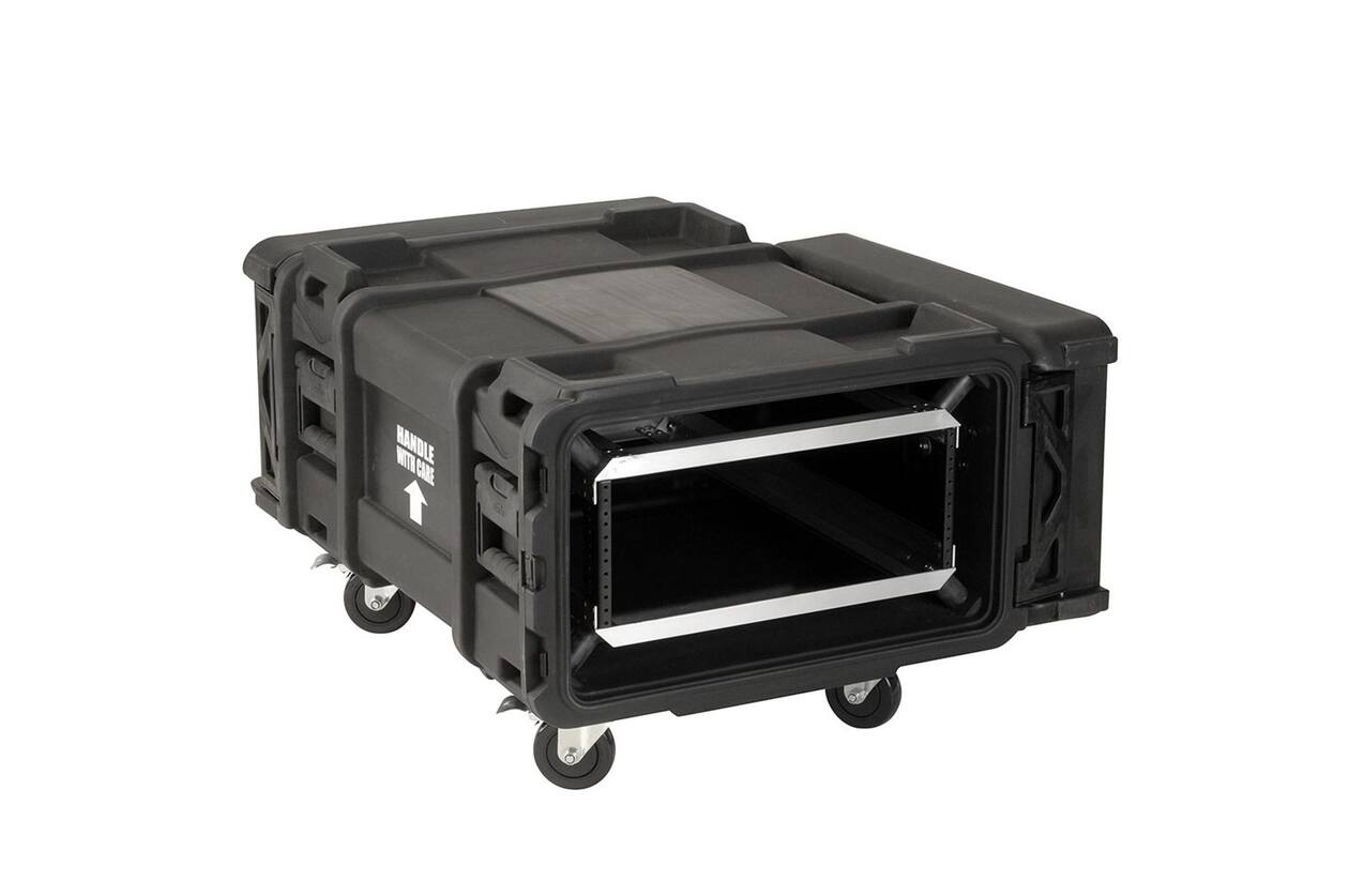 SKB - rSeries - Rack Anti-Choc 4U - Vert - 30 pouces de profondeur - avec Roulettes
