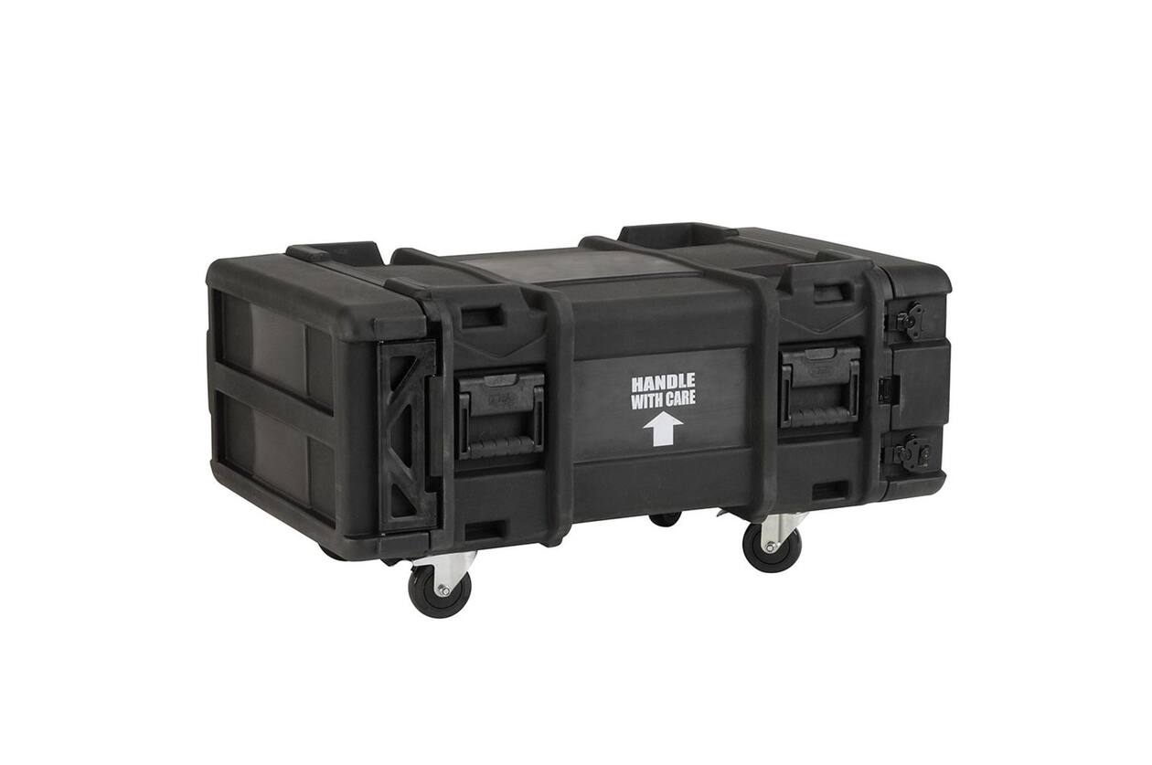 SKB - rSeries - Rack Anti-Choc 4U - Vert - 30 pouces de profondeur - avec Roulettes