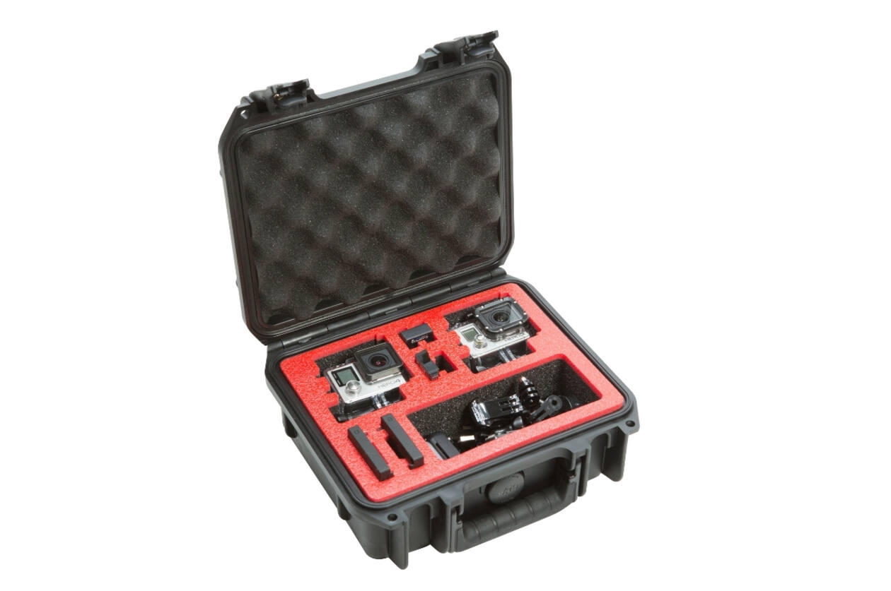 SKB - iSeries - Valise étanche - Noir - Double insert pour GoPro