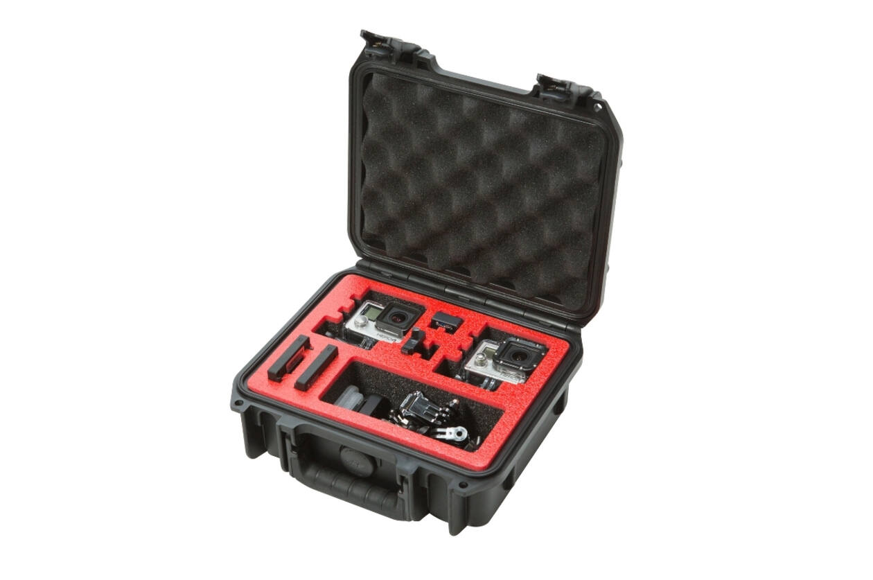 SKB - iSeries - Valise étanche - Noir - Double insert pour GoPro