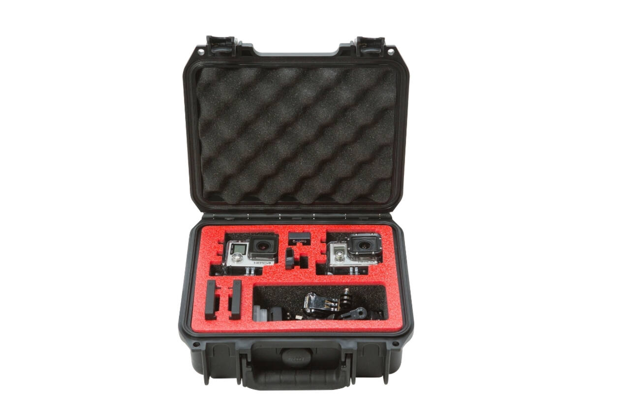 SKB - iSeries - Valise étanche - Noir - Double insert pour GoPro